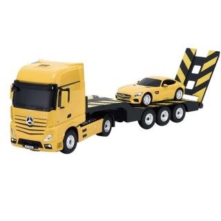 【ToysRUs 玩具反斗城】Rastar 2.4G 1:26 賓士授權拖板車 + 1:24 SLS AMG轎車(兒童 玩具 模型 玩具車)