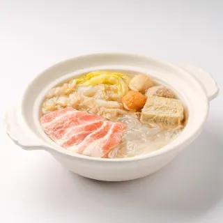 【果貿吳媽家水餃】個人鍋物—眷村酸菜白肉鍋三入裝(含豬五花肉片、丸子三兄弟、凍豆腐、粉絲！)