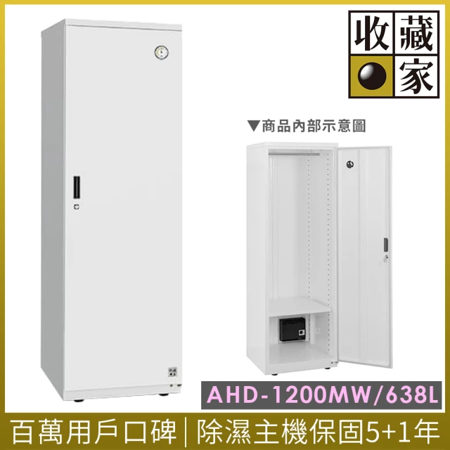 【收藏家】638公升電子防潮衣櫃(AHD-1200MW 衣鞋包收納系列)