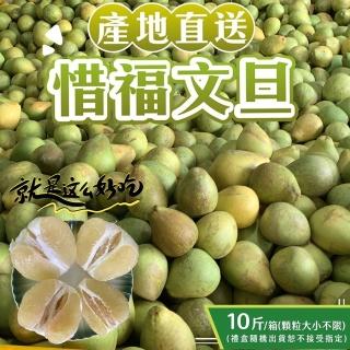 【初品果】產地直送惜福NG文旦禮盒10斤x1箱(黑皮顆粒大小不限_中秋禮盒_老饕最愛)