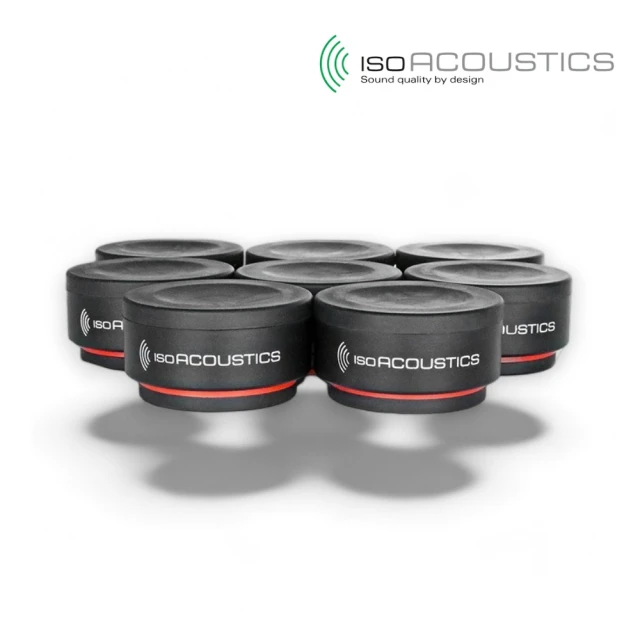 【IsoAcoustics】讓音場更清晰 喇叭避震墊 一組8個／ISO-PUCK mini(喇叭架 隔音 監聽 喇叭墊 消音墊)