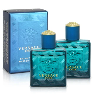 【Versace 凡賽斯】組合-艾諾斯．愛神男性淡香水小香5mlX2入(專櫃公司貨)