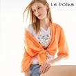 【Le Polka】輕薄透氣純棉襯衫式上衣/2色-女(薄長袖 休閒外套 罩衫)
