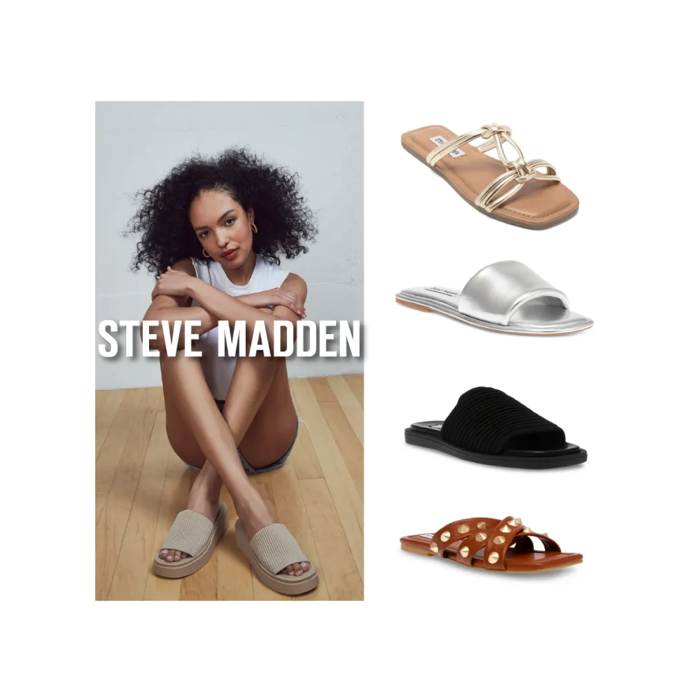 【STEVE MADDEN】春夏時髦百搭涼拖鞋(任選均一價)