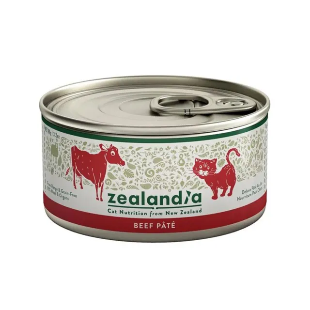 【Zealandia 狂野天廚】貓咪無穀主食罐 3.2oz/90g*12罐組(貓罐、貓主食罐 全齡貓)