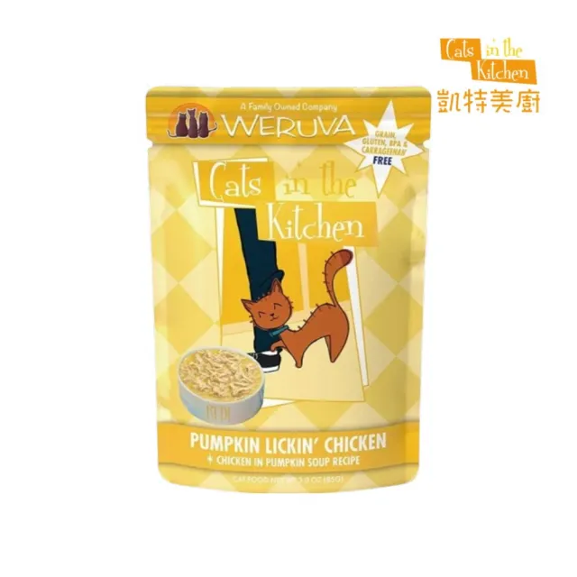 【Cats in the Kitchen 凱特美廚】貓咪無穀主食餐包 3.0oz/85g*24包組(全齡貓)