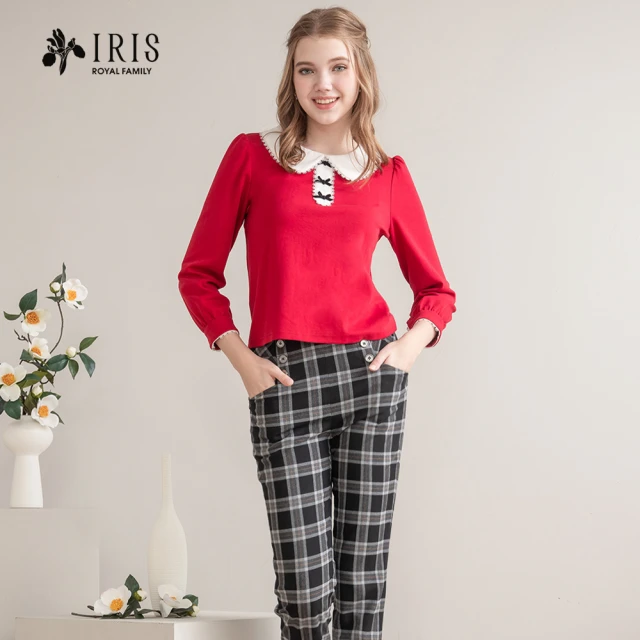 Iris Girls 艾莉詩 甜美特調花朵棉質上衣(3594