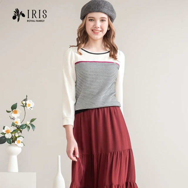 IRIS 艾莉詩 設計師款格紋記憶紗半身裙(36232) 推