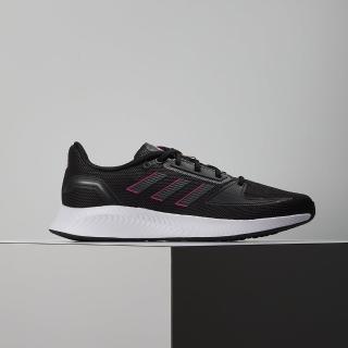 【adidas 愛迪達】RUNFALCON 2.0 女鞋 黑色 輕量 緩震 慢跑鞋 FY9624