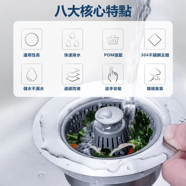 防堵水槽彈跳過濾器 加購提籃14cm- 3入(水槽過濾器 水槽彈跳芯 水槽過濾網 濾網 流理台過濾網)