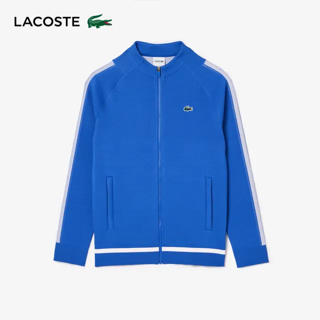 【LACOSTE】男裝-Lacoste Tennis x Novak Djokovic 運動夾克(藍色)