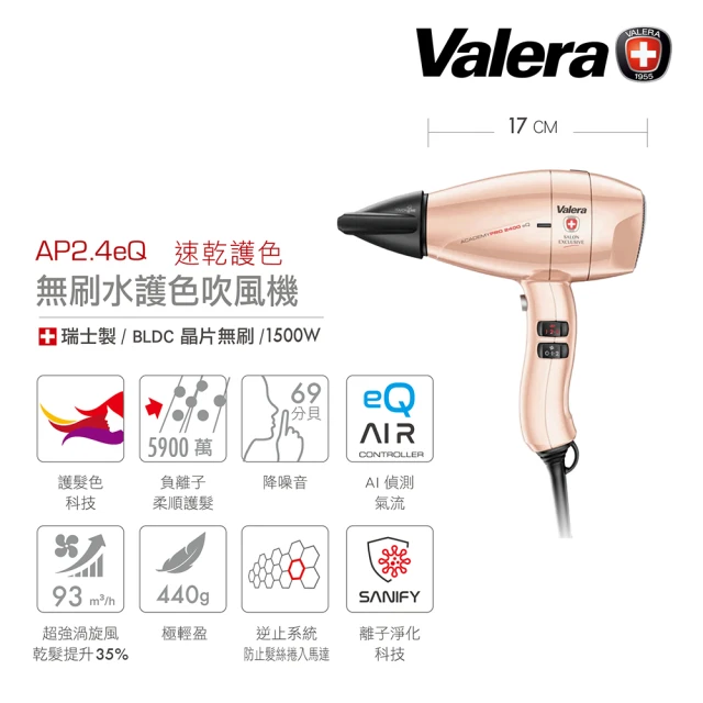 Valera 維力諾 1500W 無刷水護色吹風機(AP2.4 新機上市)