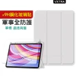 【VXTRA】紅米Redmi Pad Pro 12.1吋 軍事全防護 晶透背蓋 超纖皮紋皮套+9H玻璃貼