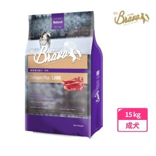 【Bravo 自然禮讚】膠原蛋白配方犬食15kg-羊肉口味(狗飼料 自然禮讚狗飼料 膠原狗飼料 寵物飼料 狗乾糧)
