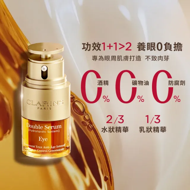 【CLARINS 克蘭詩】黃金亮眼萃20ml(眼部精華  黑眼圈 細紋)