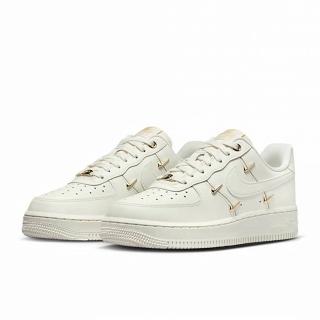 【NIKE 耐吉】W Air Force 1 07 LX 米白 四金勾 金屬勾 女款 泫雅 AF1 米白 FV3654-111