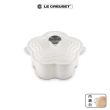 【Le Creuset】琺瑯鑄鐵鍋山茶花鍋20cm(雪紡粉/海岸藍/棉花白-鋼頭-內鍋白 3色選1)