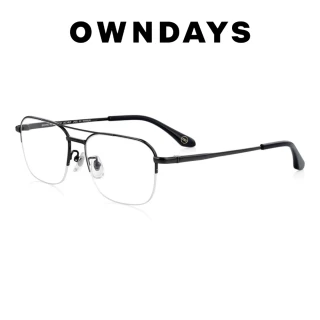 【OWNDAYS】Based 成熟雅痞風格鈦金屬光學眼鏡(BA1040C-4S C1)