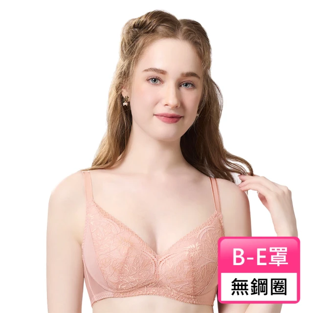 Swear 思薇爾 花芊系列B-E罩無鋼圈蕾絲包覆女內衣(肉桂膚)