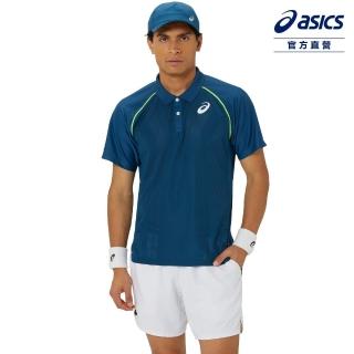 【asics 亞瑟士】POLO衫 男款 ACTIBREEZE 海外版 網球上衣(2041A299-412)