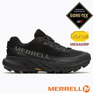 【MERRELL】女 AGILITY PEAK 5 GORE-TEX輕量越野健行鞋.透氣登山鞋.戶外休閒運動鞋(ML067790 黑色)