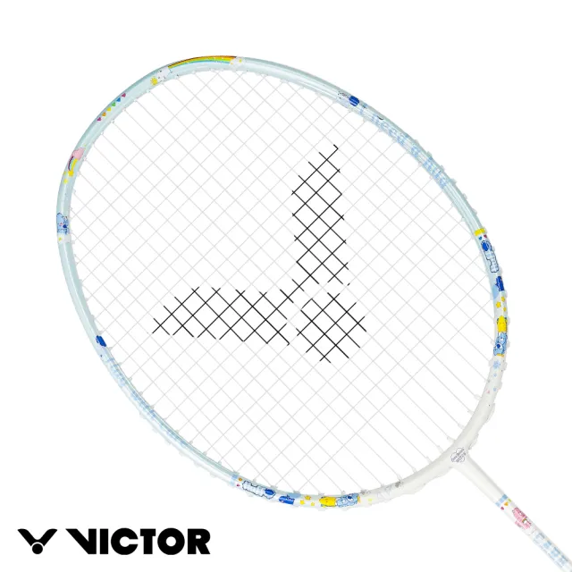 【VICTOR 勝利體育】VICTOR X Care Bears聯名系列羽球拍(ARS-CBC 4U 白青)