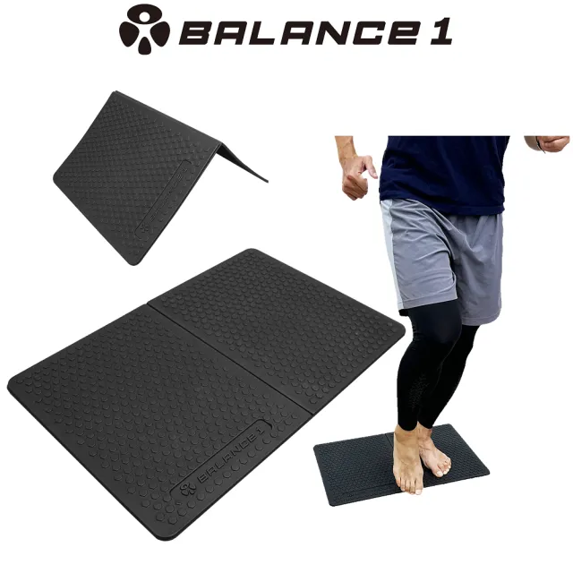 【BALANCE 1】特惠組 可折疊超慢跑墊+啞鈴0.5kg x 2(台灣製 運動跪墊 超慢跑墊 摺疊 啞鈴)