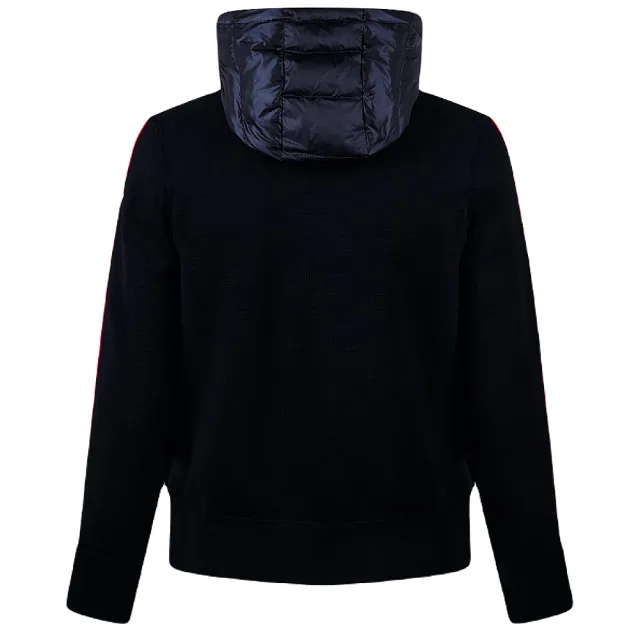 【MONCLER】秋冬新款 男款 羽絨羊毛拼接連帽外套-深藍色(2號USA-M、3號USA-L、4號USA-XL)