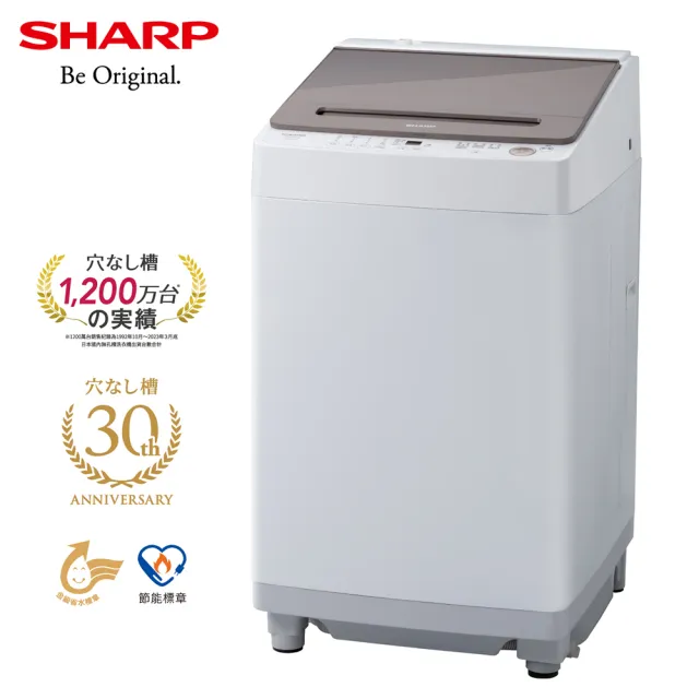 【SHARP 夏普】13公斤無孔槽變頻直立式洗衣機(ES-ASG13T)