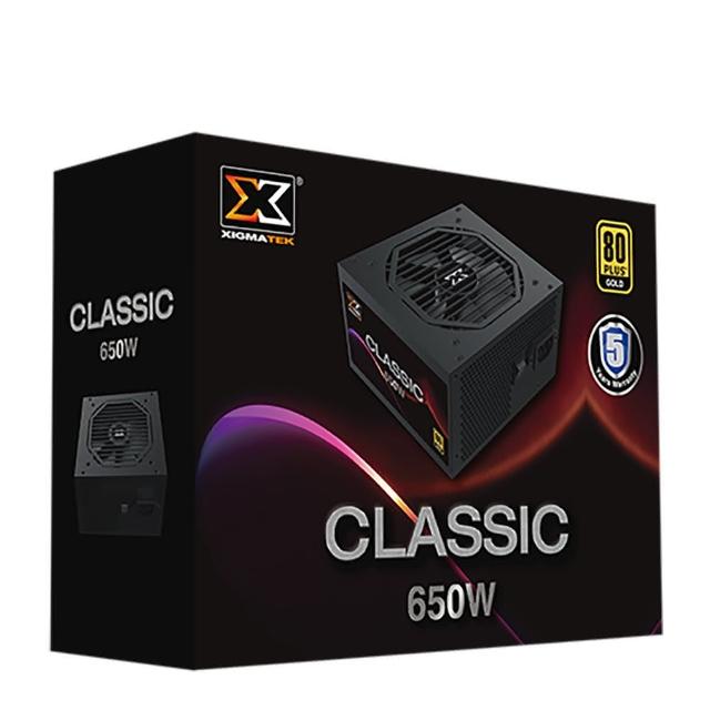 【Xigmatek 富鈞】Classic 650W 80+金牌(電源供應器)