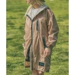 【KIU】日本 空氣感雨衣 時尚防水風衣 男女適用(116911 米色)