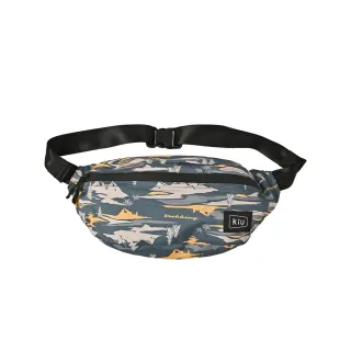 【KIU】日本 大容量胸腰包 防潮防潑水 男女適用(防水包 84358 山林萬象)