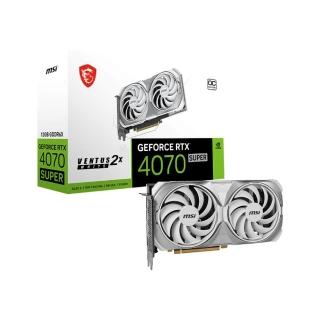 【MSI 微星】RTX 4070 SUPER 12G VENTUS 2X WHITE OC 顯示卡(建議650瓦以上/24.2公分/雙風扇版)