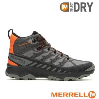 【MERRELL】男 SPEED ECO MID WATERPROOF 多功能防水透氣中筒登山健行鞋.休閒運動鞋(ML038115 鐵灰色)