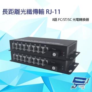 【CHANG YUN 昌運】8路 RJ11 RJ-11 電話 FC/ST/SC 光電轉換器 電話光纖轉換器 台灣製