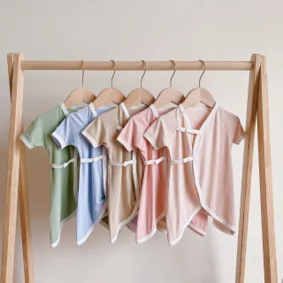 【YOUrs 優兒思】咕溜棉-夏日蝴蝶衣 台灣製童裝(涼感紗布衣  洞洞衣  網眼蝴蝶衣 新生兒衣服)