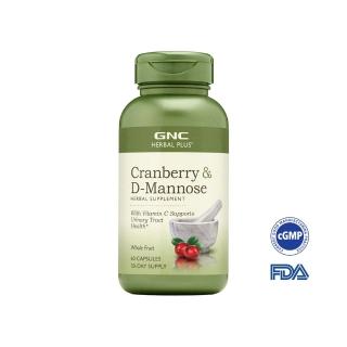 【GNC 健安喜】蔓越莓膠囊食品 60粒/瓶(舒緩私密處困擾/女性私密呵護/改變細菌叢生態/私密淨爽)