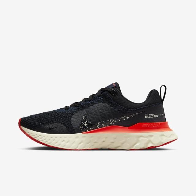 【NIKE 耐吉】React Infinity Run FK 3 男 慢跑鞋 運動 緩震 包覆 黑紅(DZ3014-002)