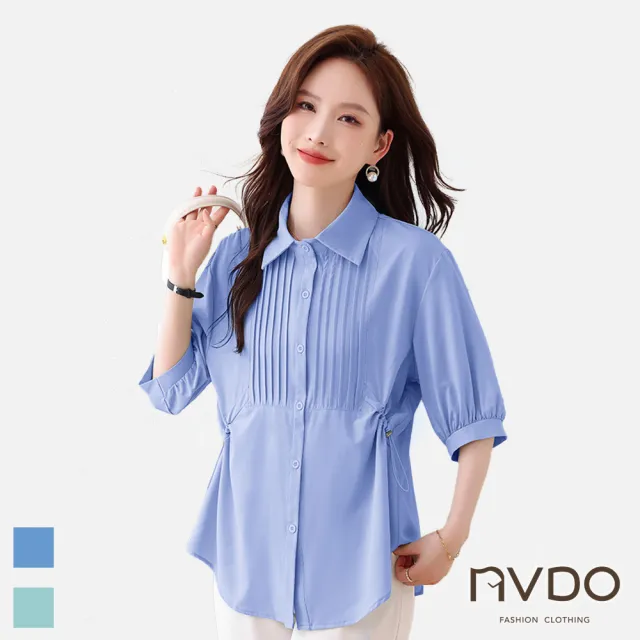 【NVDO】現貨 多款舒適涼爽氣質短袖T恤上衣(棉麻上衣/冰絲上衣/售完不補)