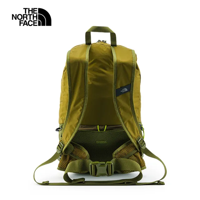 【The North Face】北面男女款綠色舒適背負大容量兩用設計後背包｜88TK0ON