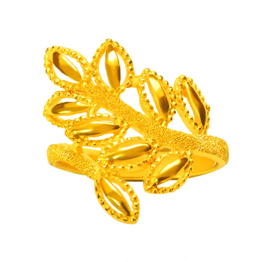 【元大珠寶】黃金戒指9999金枝玉葉(1.66錢正負5厘)