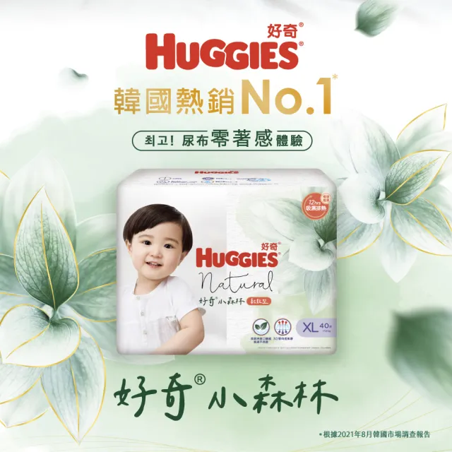 【HUGGIES 好奇】小森林 黏貼型 M-XL(黏貼型紙尿褲/尿布/箱)