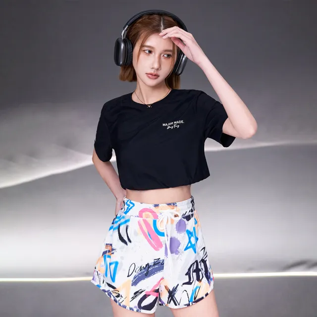 【MAJOR MADE】立體字母格狀透氣涼感T(機能上衣/涼感T恤/透氣短T/T-Shirt)