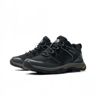 【The North Face】北臉 登山鞋 女鞋 運動鞋 防潑水 抓地 耐磨 W HEDGEHOG GORE-TEX 黑藍 NF0A8AABKT0