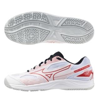 【MIZUNO 美津濃】排球鞋 男鞋 女鞋 運動鞋 CYCLONE SPEED 白紅 V1GA238096