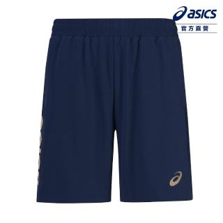 【asics 亞瑟士】7吋 平織短褲 男款 亞洲版 跑步下著(2011D274-400)