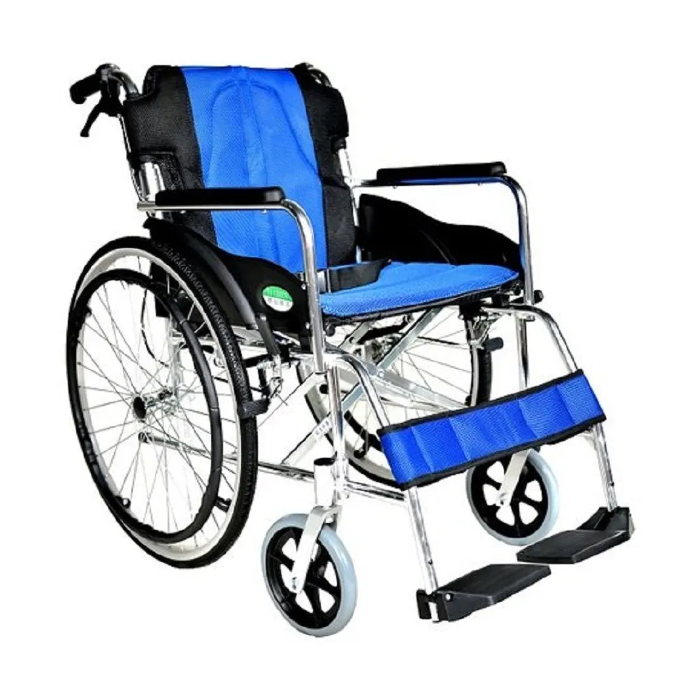 【海夫健康生活館】頤辰24吋輪椅 鋁合金/可折背/收納式/攜帶型/B款(YC-300大輪)