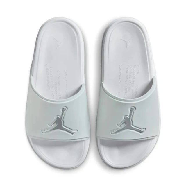 NIKE 耐吉NIKE 耐吉 JORDAN JUMPMAN SLIDE 男 休閒拖鞋 運動拖鞋 白灰(FQ1598002)