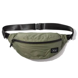 【KIU】交換禮物 日本 大容量胸腰包 防潮防潑水 男女適用(防水包 84906 軍綠色)