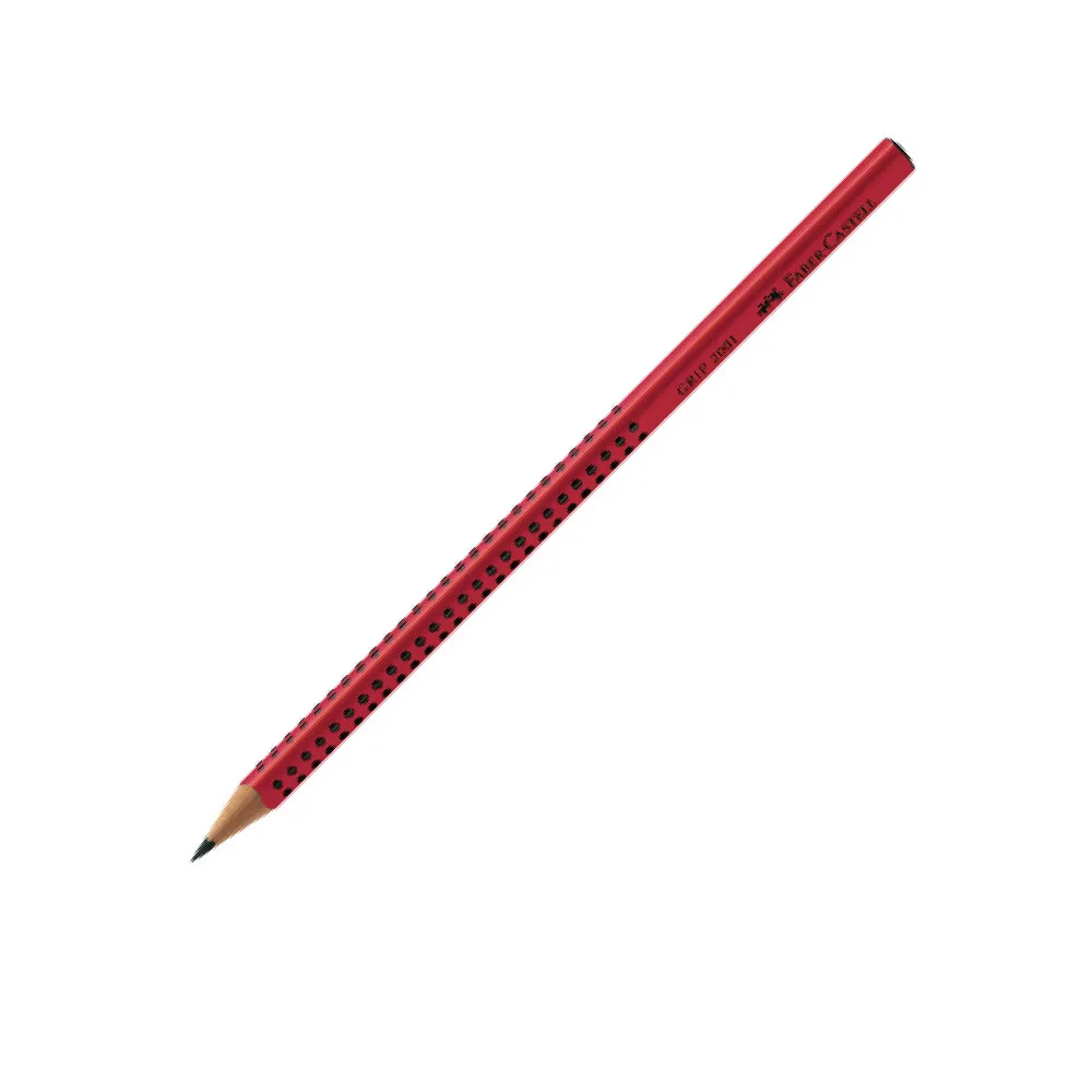 【Faber-Castell】GRIP 2001 鉛筆 B-紅 一盒(原廠正貨)